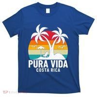 Pura Vida Beach Costa Rica Vintage Family Vacation Summer Cute Gift T-Shirt thumb 0