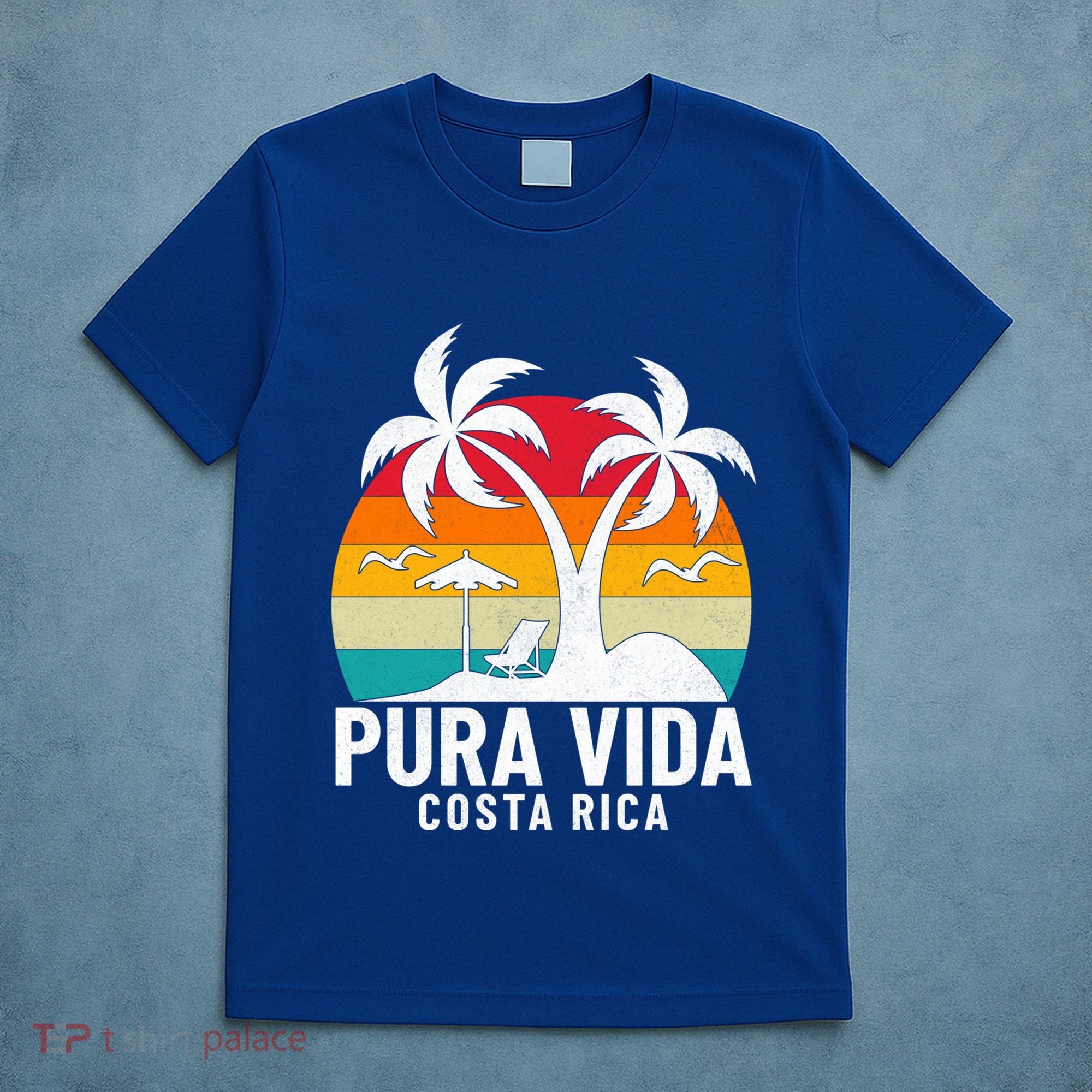 Pura Vida Beach Costa Rica Vintage Family Vacation Summer Cute Gift T-Shirt