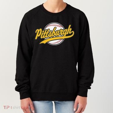 Pittsburgh Vintage Baseball Throwback Retro Women's Sweatshirt