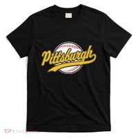 Pittsburgh Vintage Baseball Throwback Retro T-Shirt thumb 0