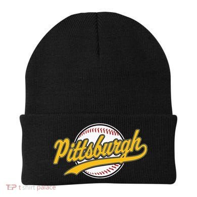 Pittsburgh Vintage Baseball Throwback Retro Beanie