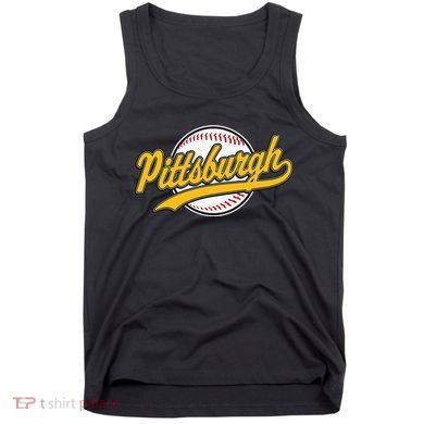 Pittsburgh Vintage Baseball Throwback Retro Tank Top