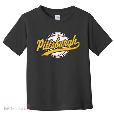 Pittsburgh Vintage Baseball Throwback Retro Toddler T-Shirt