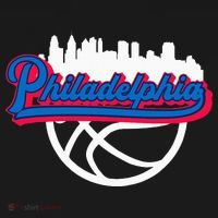 Philadelphia Vintage Basketball Script City Skyline Fan T-Shirt thumb 7