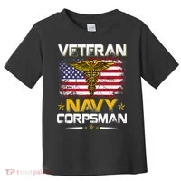 Proud Veteran Corpsman Toddler T-Shirt thumb 0
