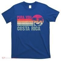 Pura Vida Costa Rica Funny Summer Family Vacation Vintage T-Shirt thumb 0