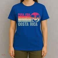 Pura Vida Costa Rica Funny Summer Family Vacation Vintage T-Shirt thumb 4