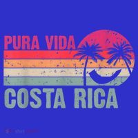 Pura Vida Costa Rica Funny Summer Family Vacation Vintage T-Shirt thumb 7