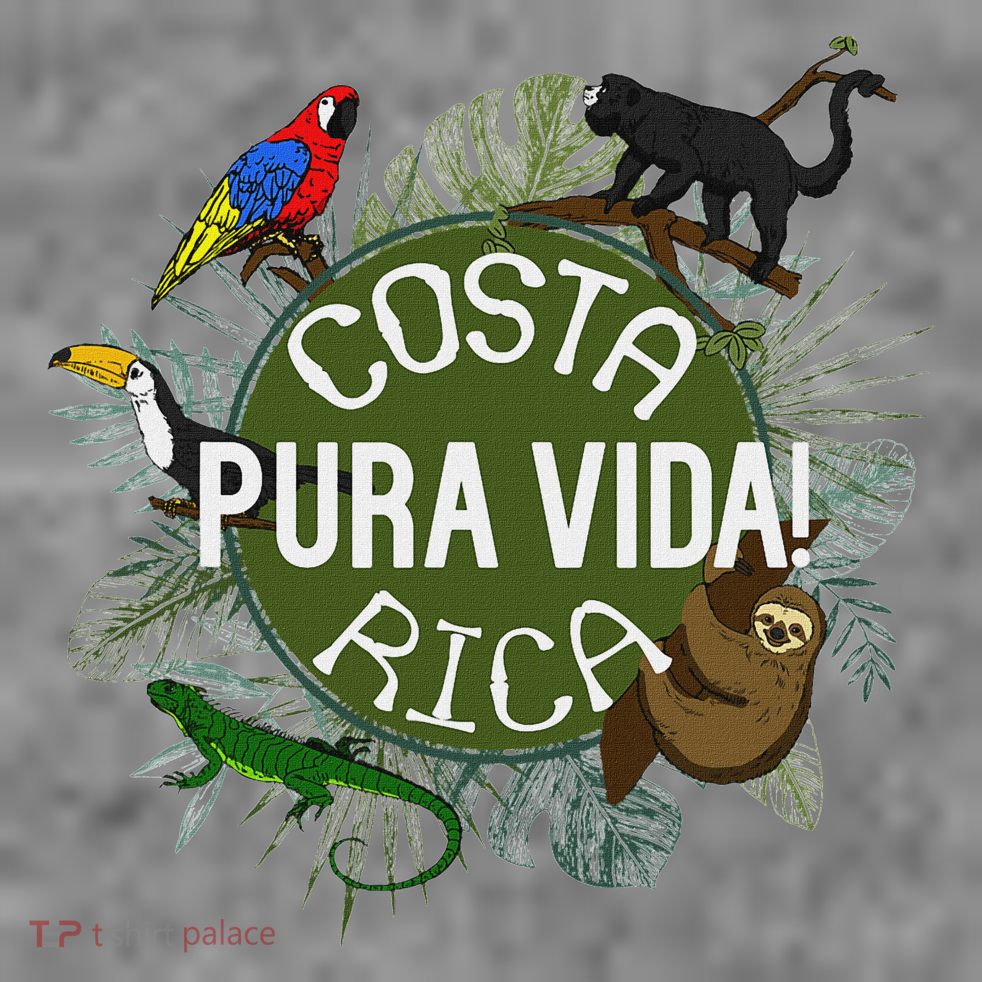Pura Vida Costa Rica ! Party Animals! Toddler Hoodie