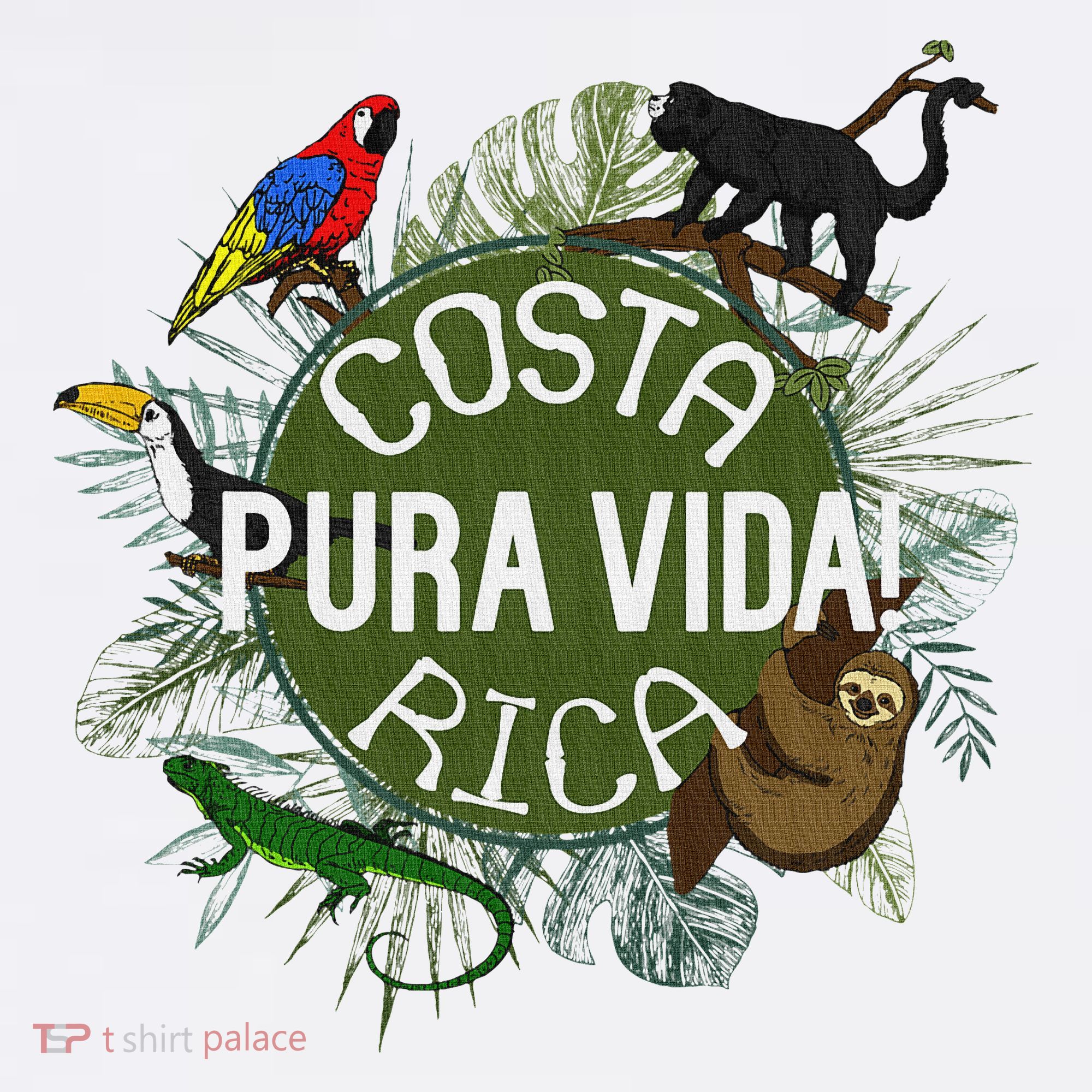 Pura Vida Costa Rica ! Party Animals! Apron
