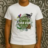 Pura Vida Costa Rica ! Party Animals! T-Shirt thumb 3