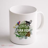 Pura Vida Costa Rica ! Party Animals! Coffee Mug thumb 1