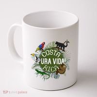 Pura Vida Costa Rica ! Party Animals! Coffee Mug thumb 0