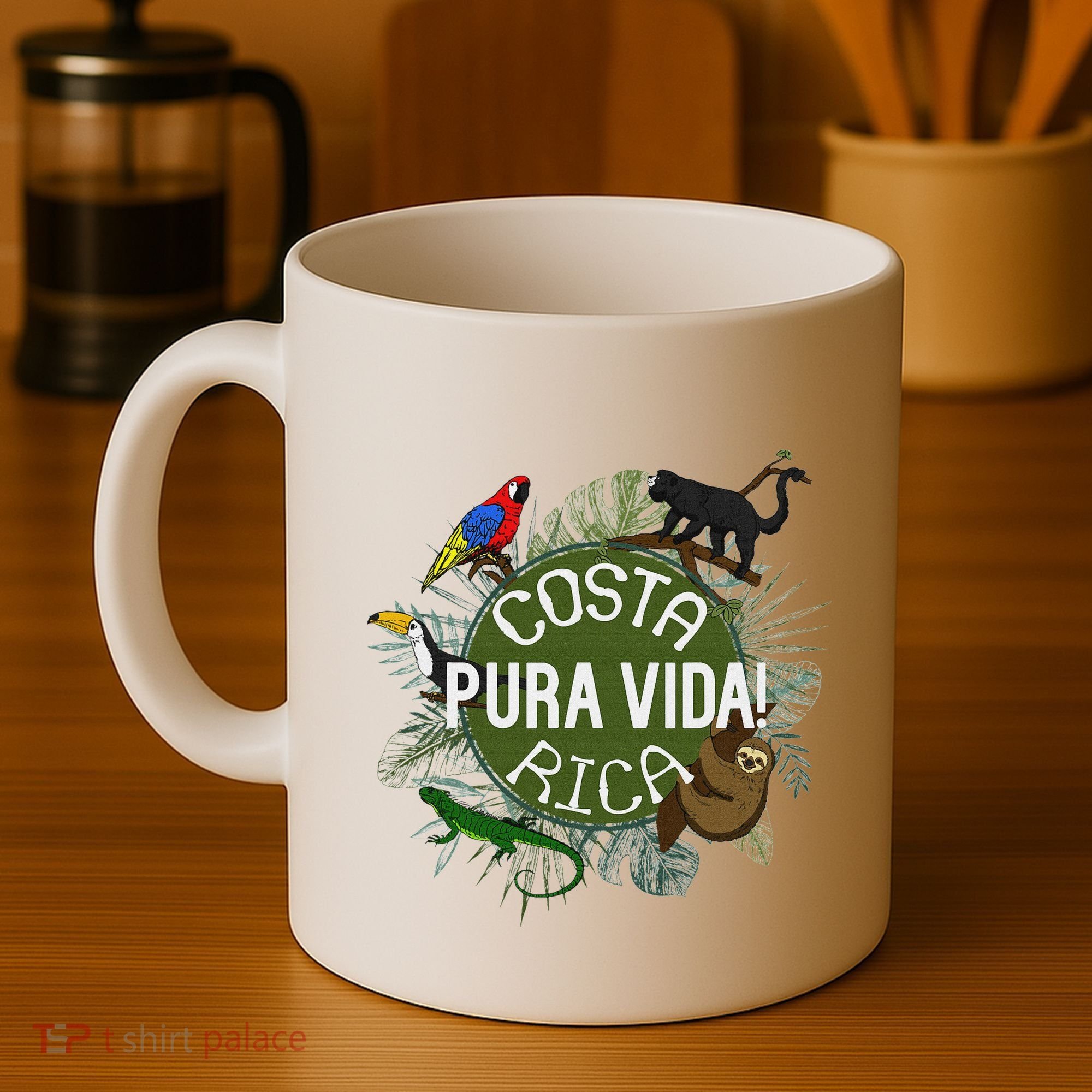 Pura Vida Costa Rica ! Party Animals! Coffee Mug