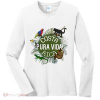 Pura Vida Costa Rica ! Party Animals! Women's Long Sleeve Shirt thumb 0