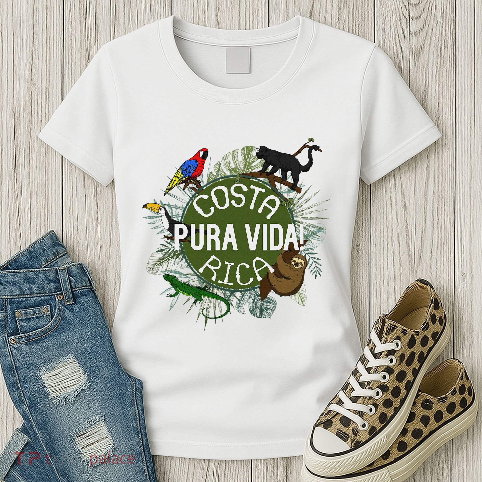 Pura Vida Costa Rica ! Party Animals! Women's T-Shirt