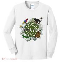 Pura Vida Costa Rica ! Party Animals! Kids Long Sleeve Shirt thumb 0
