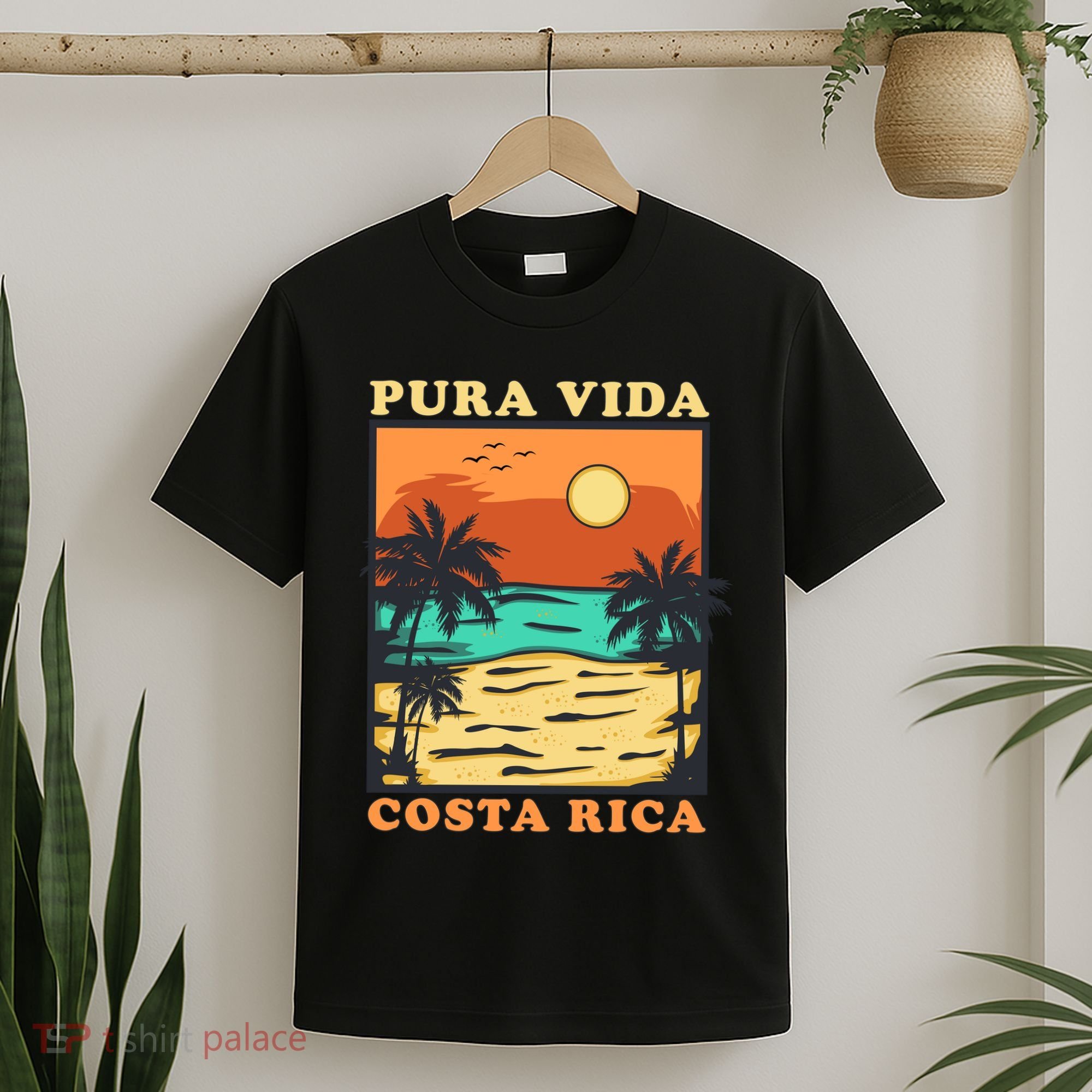 Pura Vida Costa Rica Souvenir Cool Central America Travel T-Shirt
