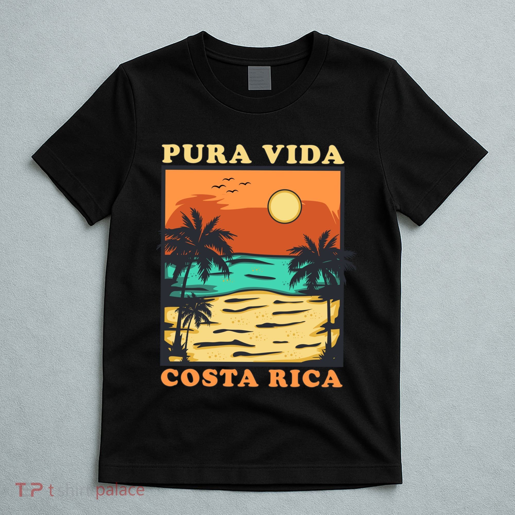 Pura Vida Costa Rica Souvenir Cool Central America Travel T-Shirt