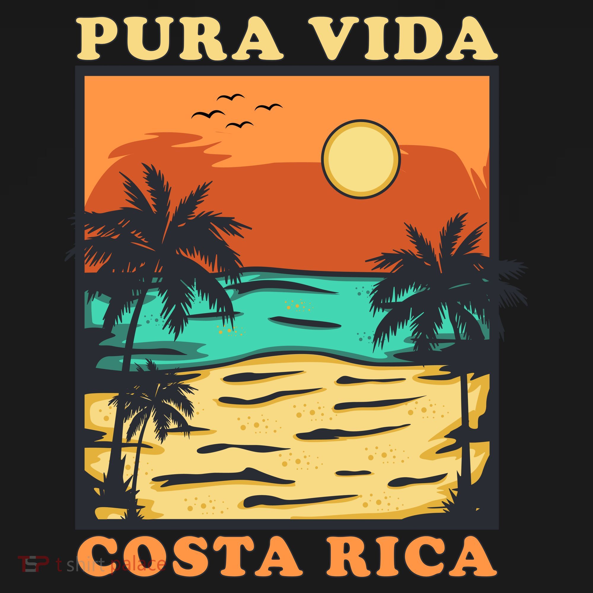Pura Vida Costa Rica Souvenir Cool Central America Travel Women's Hoodie
