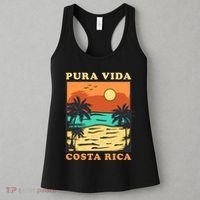 Pura Vida Costa Rica Souvenir Cool Central America Travel Women's Tank Top thumb 3