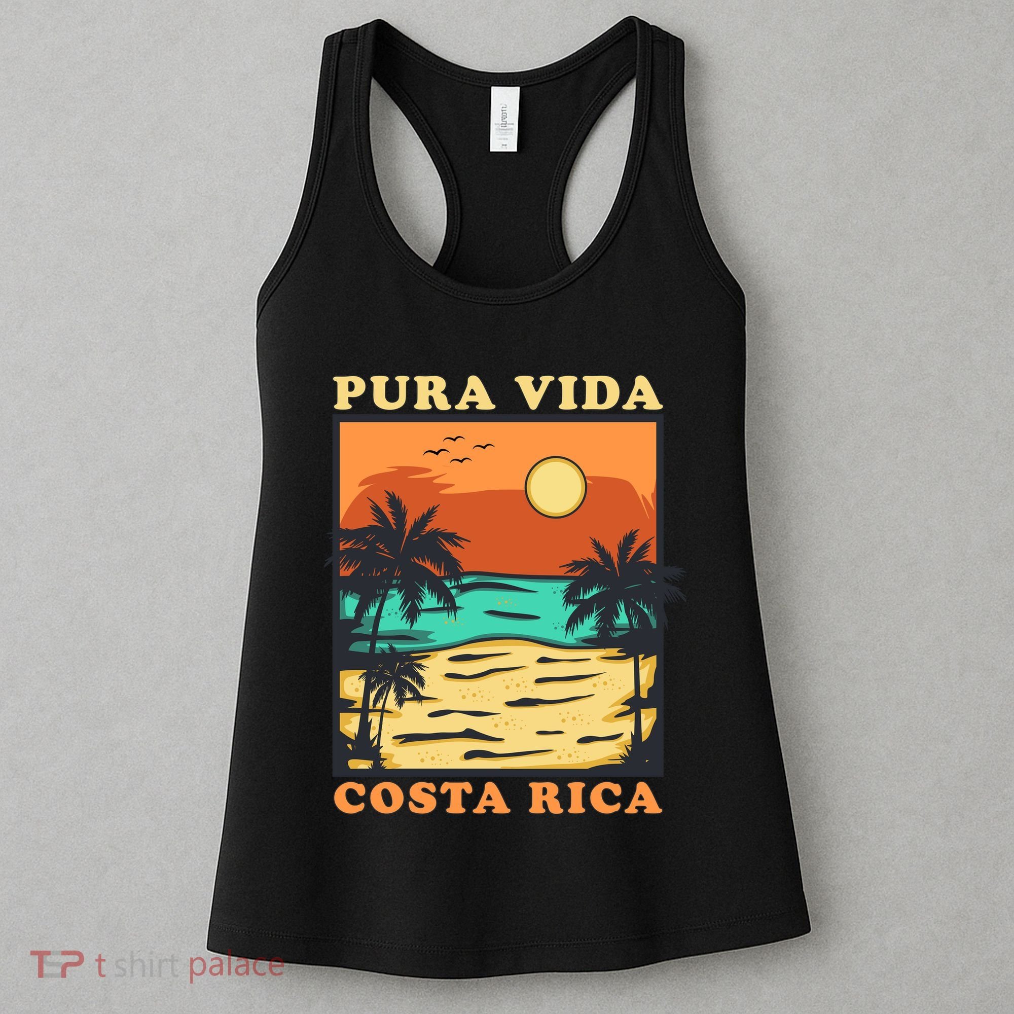 Pura Vida Costa Rica Souvenir Cool Central America Travel Women's Tank Top