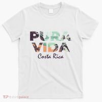 Pura Vida Costa Rica Colorful Tropical Beach T-Shirt thumb 0