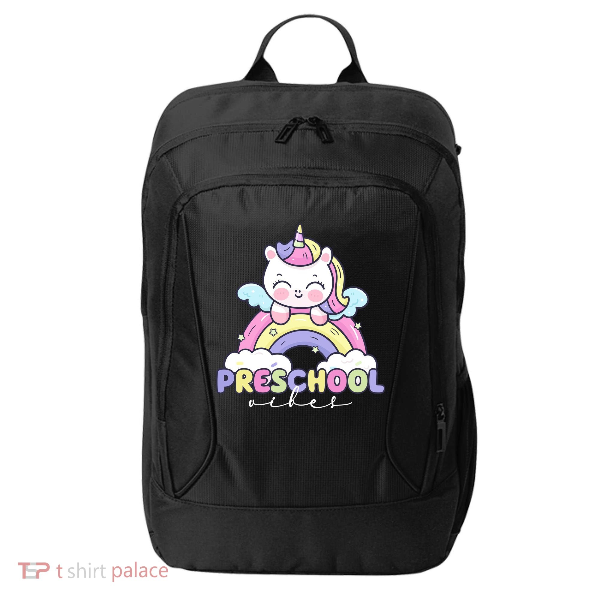 Preschool Vibes Cute Unicorn Pre School City Backpack