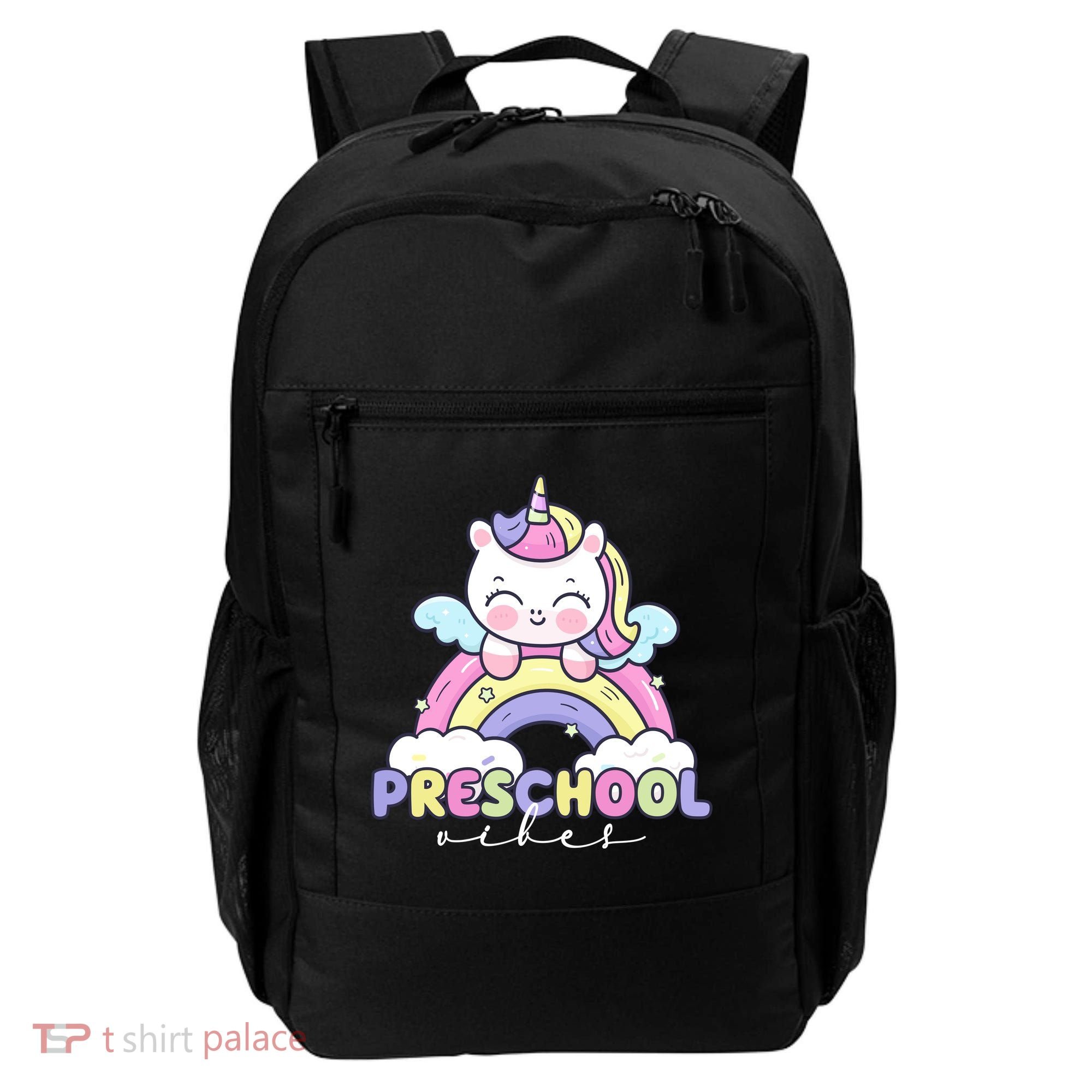 Preschool Vibes Cute Unicorn Pre School Backpack