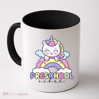 Preschool Vibes Cute Unicorn Pre School Coffee Mug thumb 0
