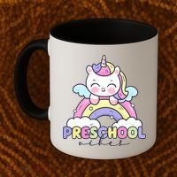 Preschool Vibes Cute Unicorn Pre School Coffee Mug thumb 2