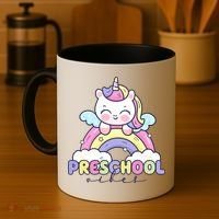 Preschool Vibes Cute Unicorn Pre School Coffee Mug thumb 4