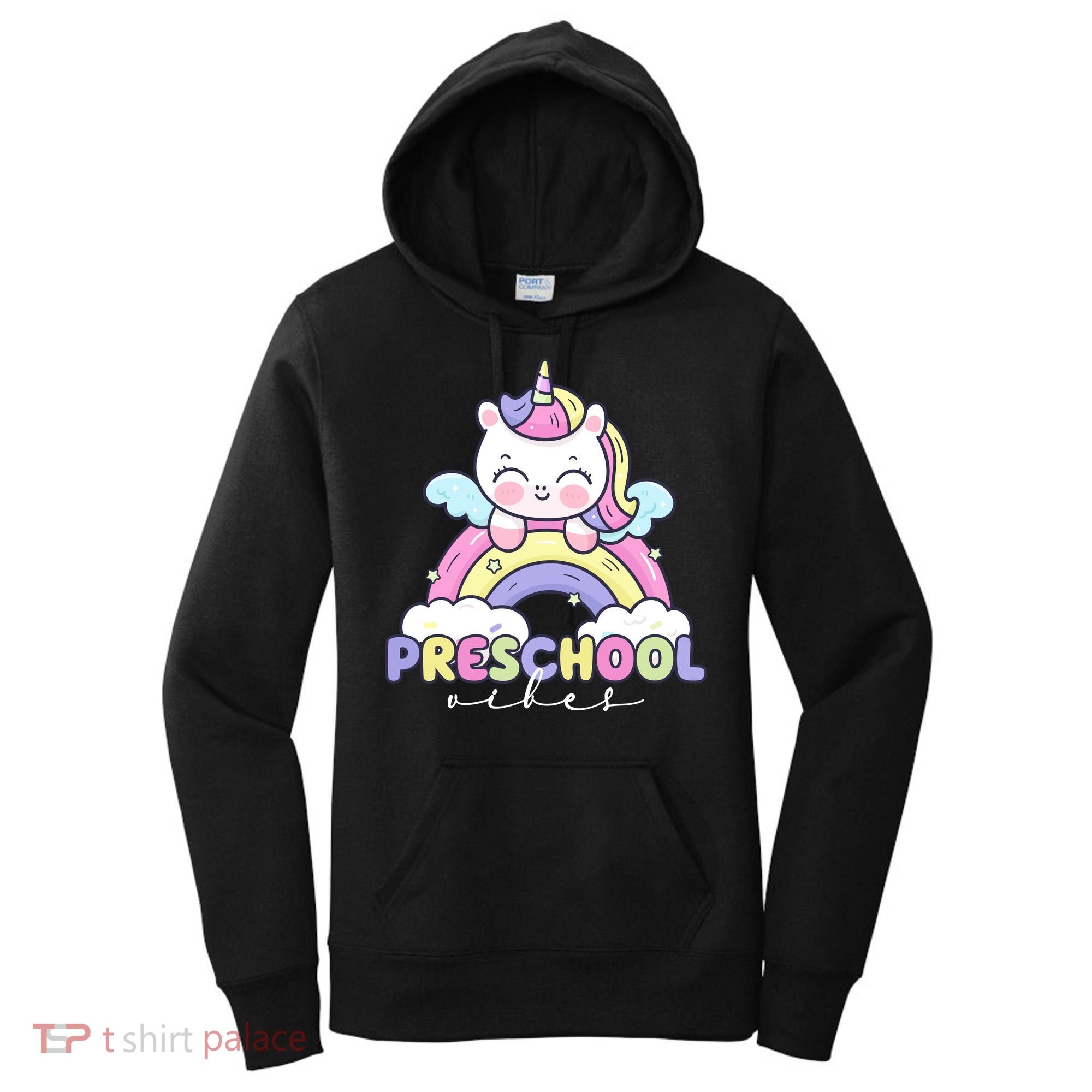 Preschool Vibes Cute Unicorn Pre School Women's Hoodie