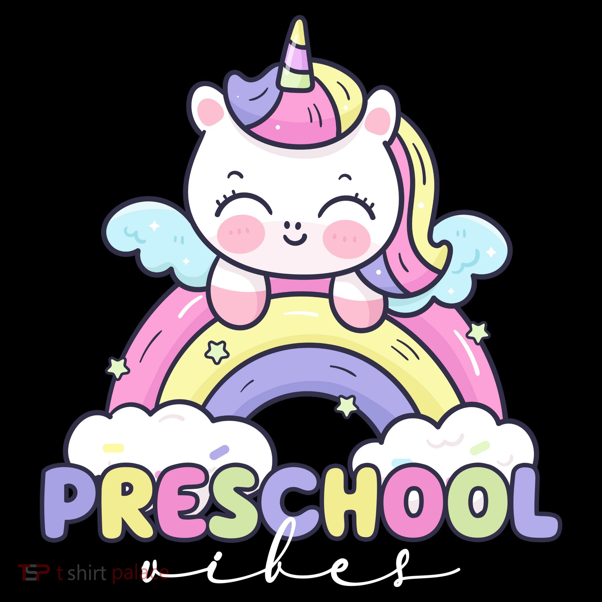 Preschool Vibes Cute Unicorn Pre School Women's Hoodie