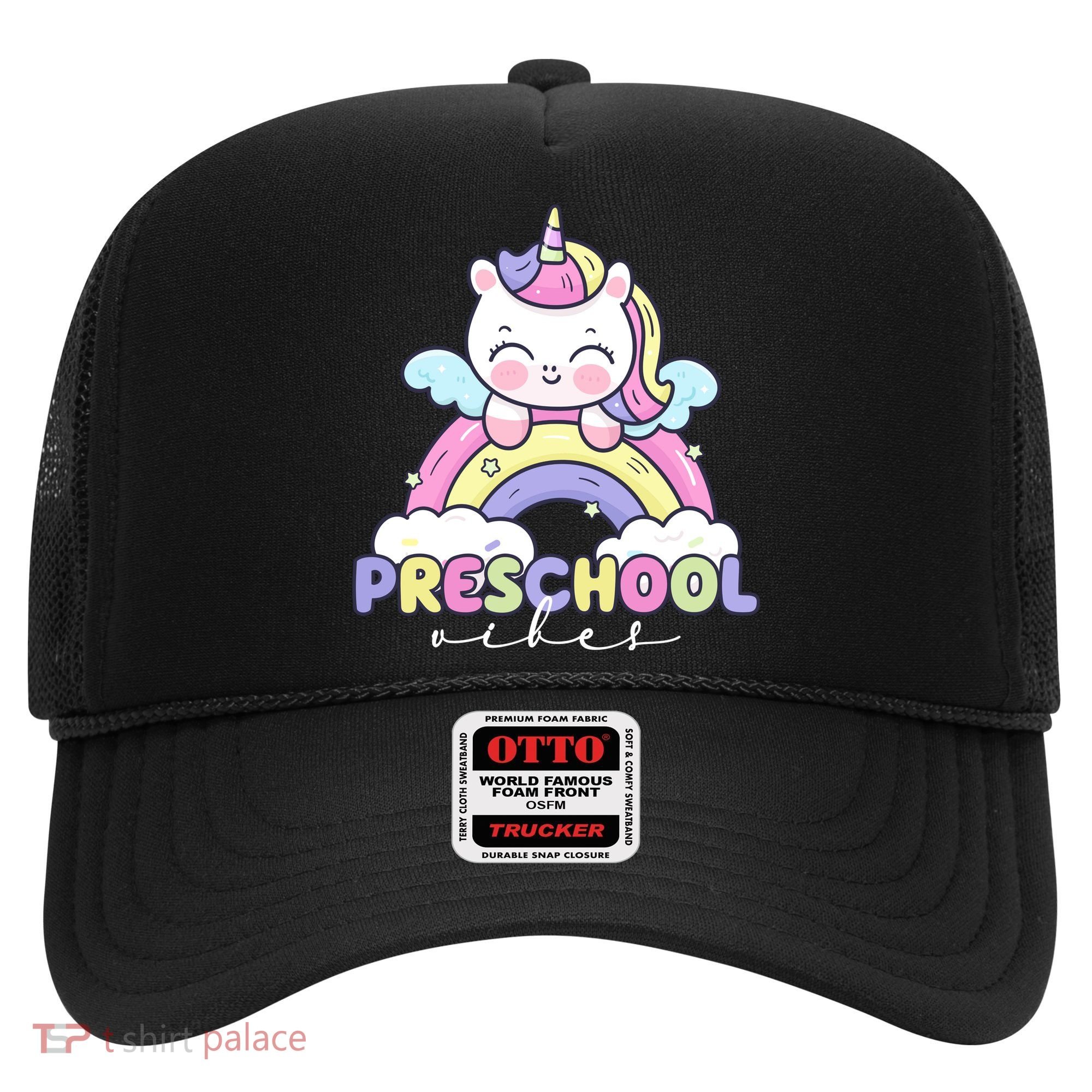 Preschool Vibes Cute Unicorn Pre School Hat