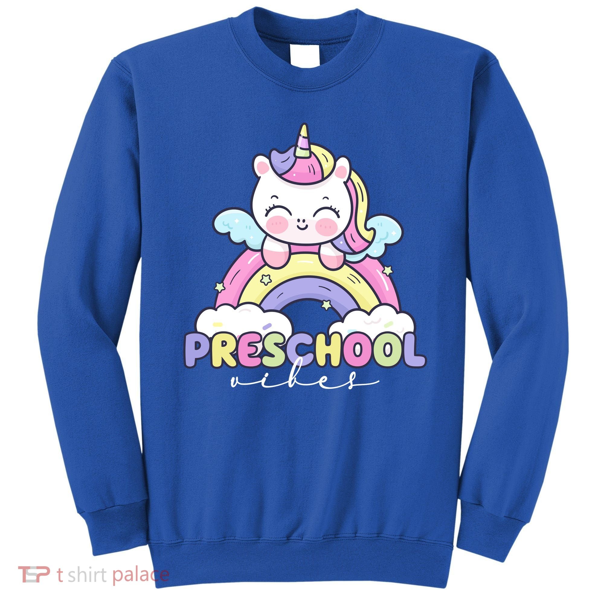 Preschool Vibes Cute Unicorn Pre School Sweatshirt