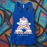 Preschool Vibes Cute Unicorn Pre School Women's Tank Top thumb 3
