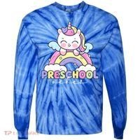 Preschool Vibes Cute Unicorn Pre School Tie-Dye Long Sleeve Shirt thumb 0