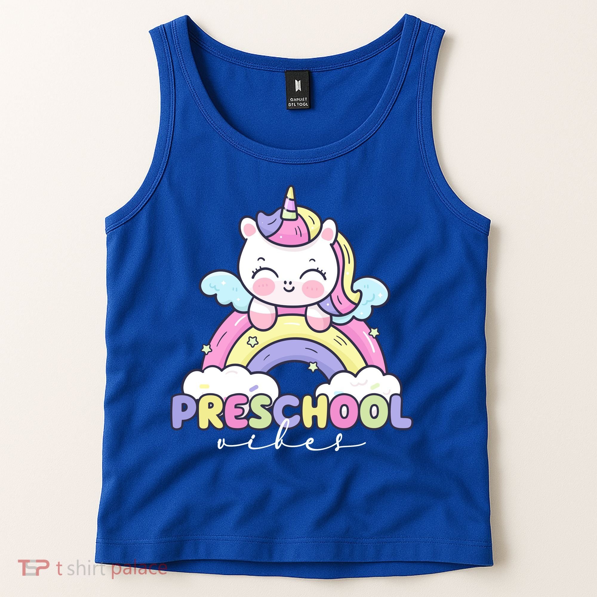 Preschool Vibes Cute Unicorn Pre School Tank Top