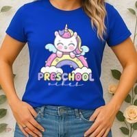 Preschool Vibes Cute Unicorn Pre School Women's T-Shirt thumb 2