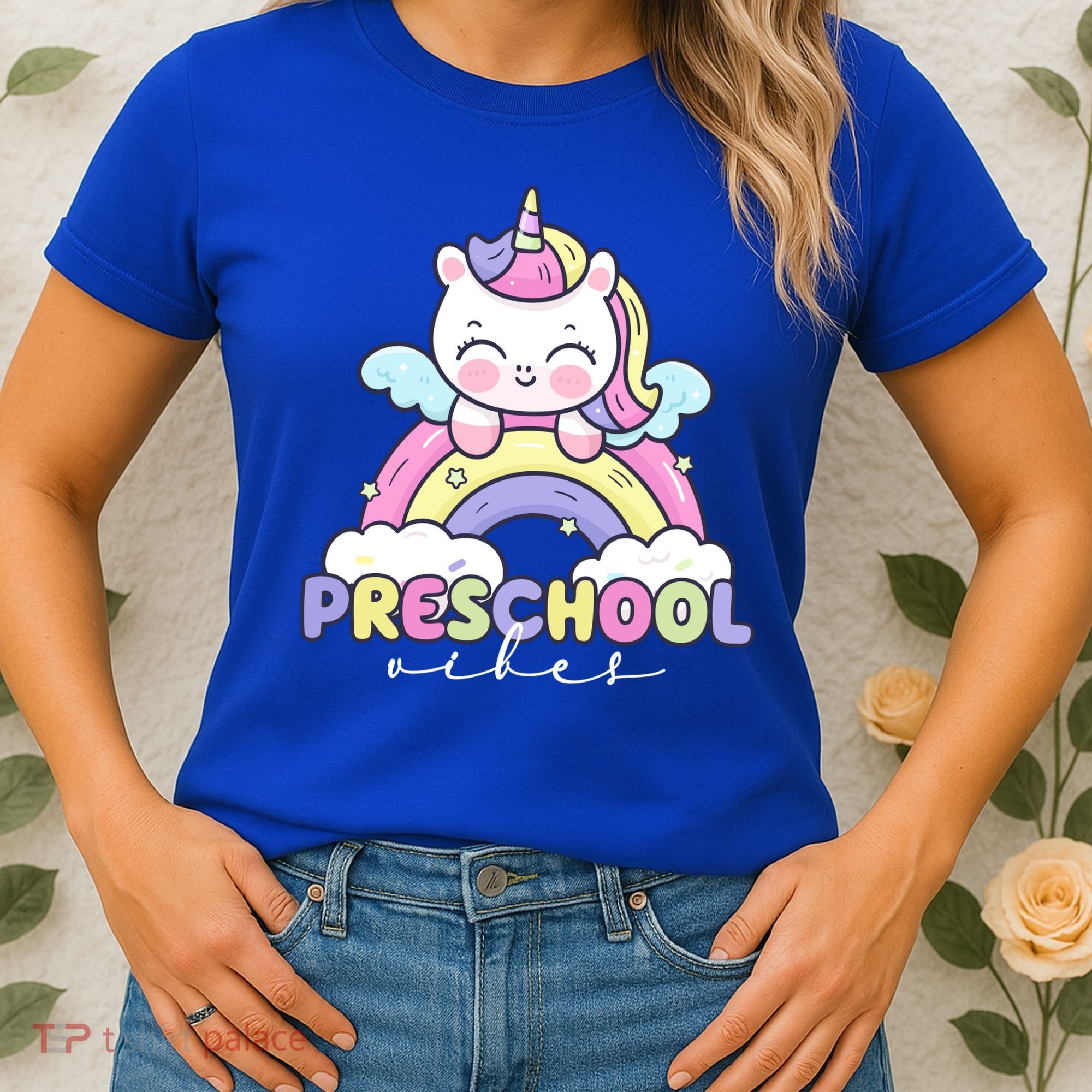 Preschool Vibes Cute Unicorn Pre School Women's T-Shirt