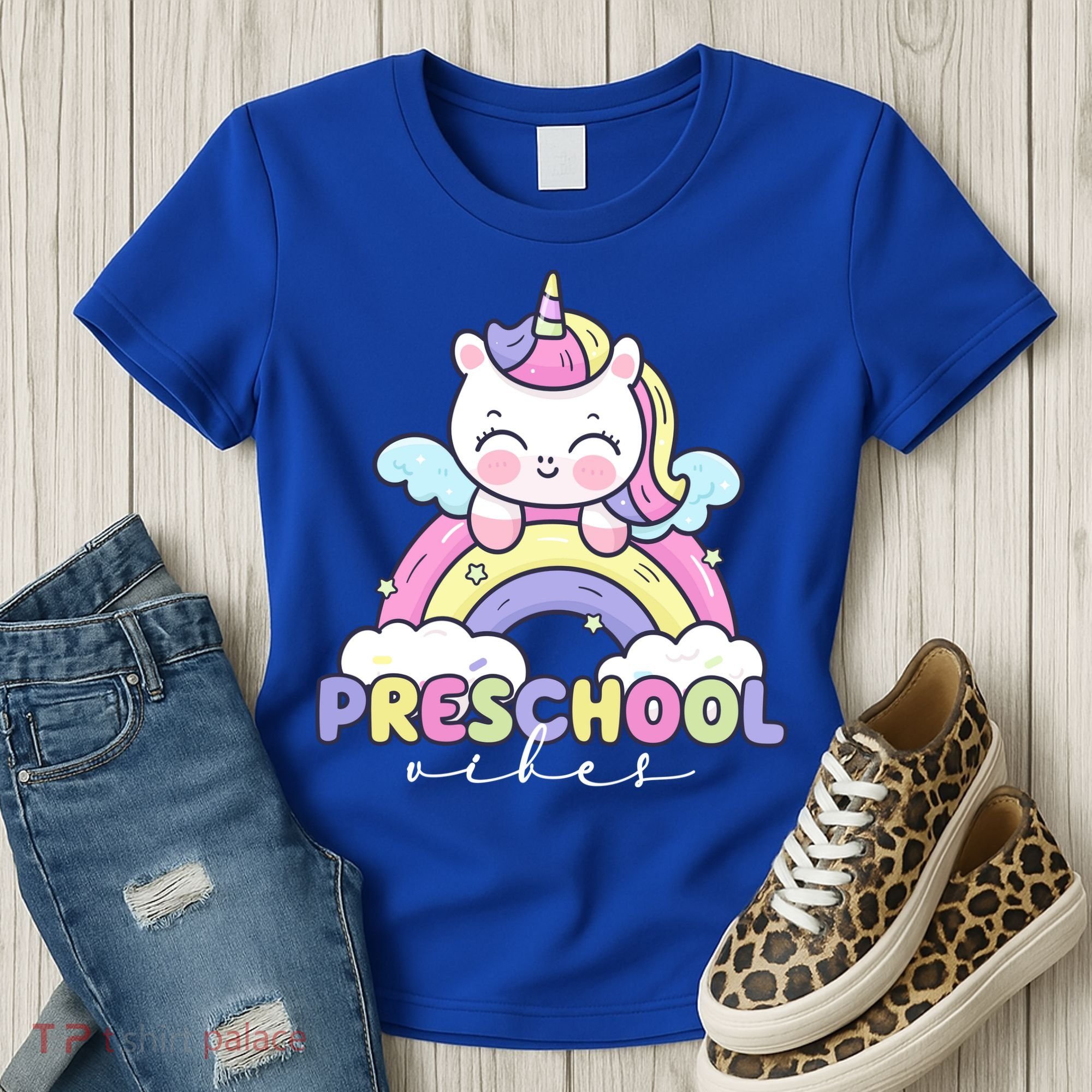 Preschool Vibes Cute Unicorn Pre School Women's T-Shirt