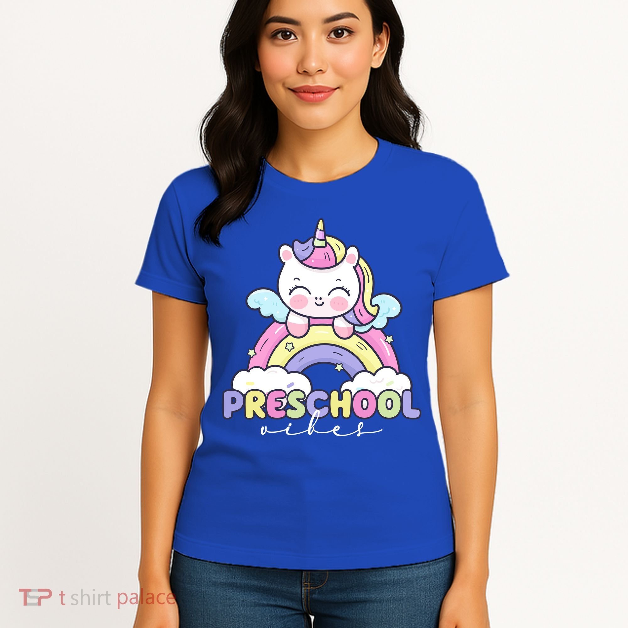Preschool Vibes Cute Unicorn Pre School Women's T-Shirt