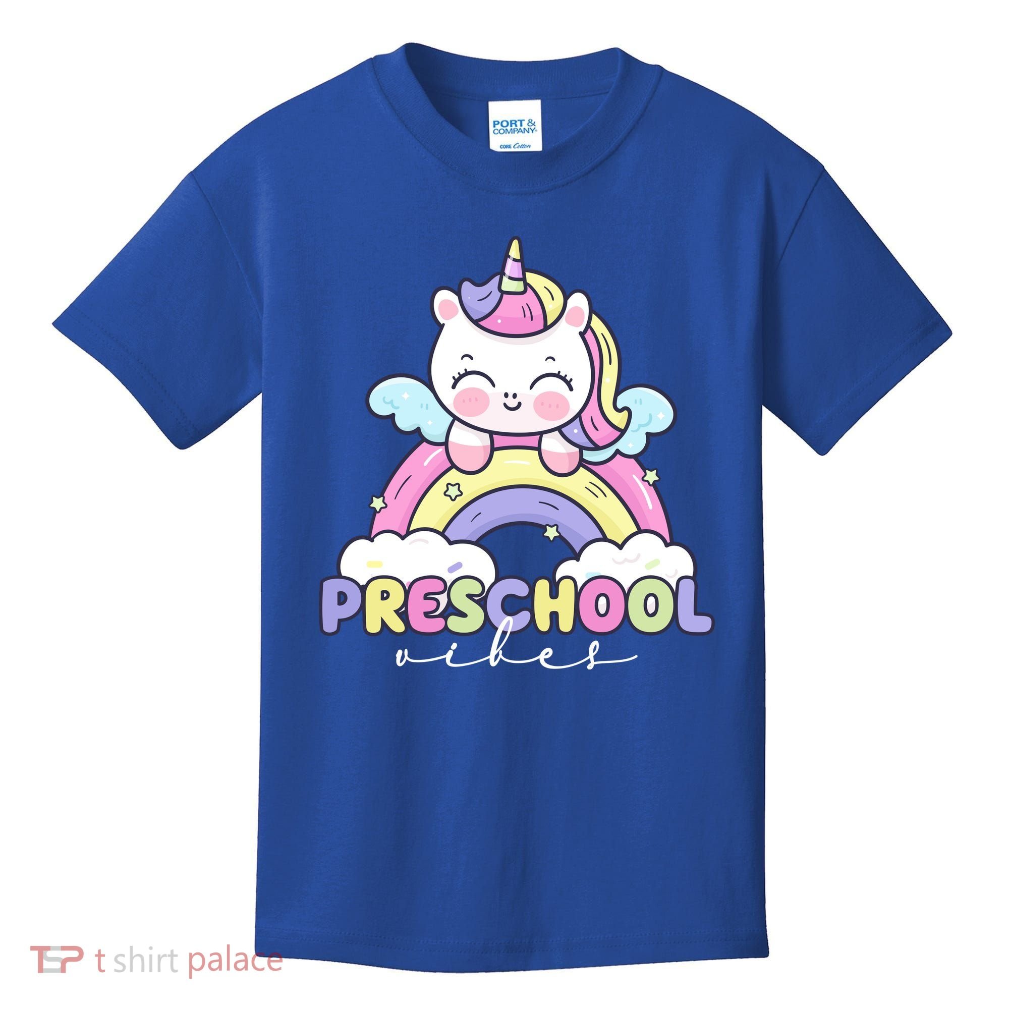 Preschool Vibes Cute Unicorn Pre School Kids T-Shirt
