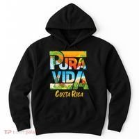 Pura Vida Costa Rica Souvenir Cool Central America Travel Hoodie thumb 0