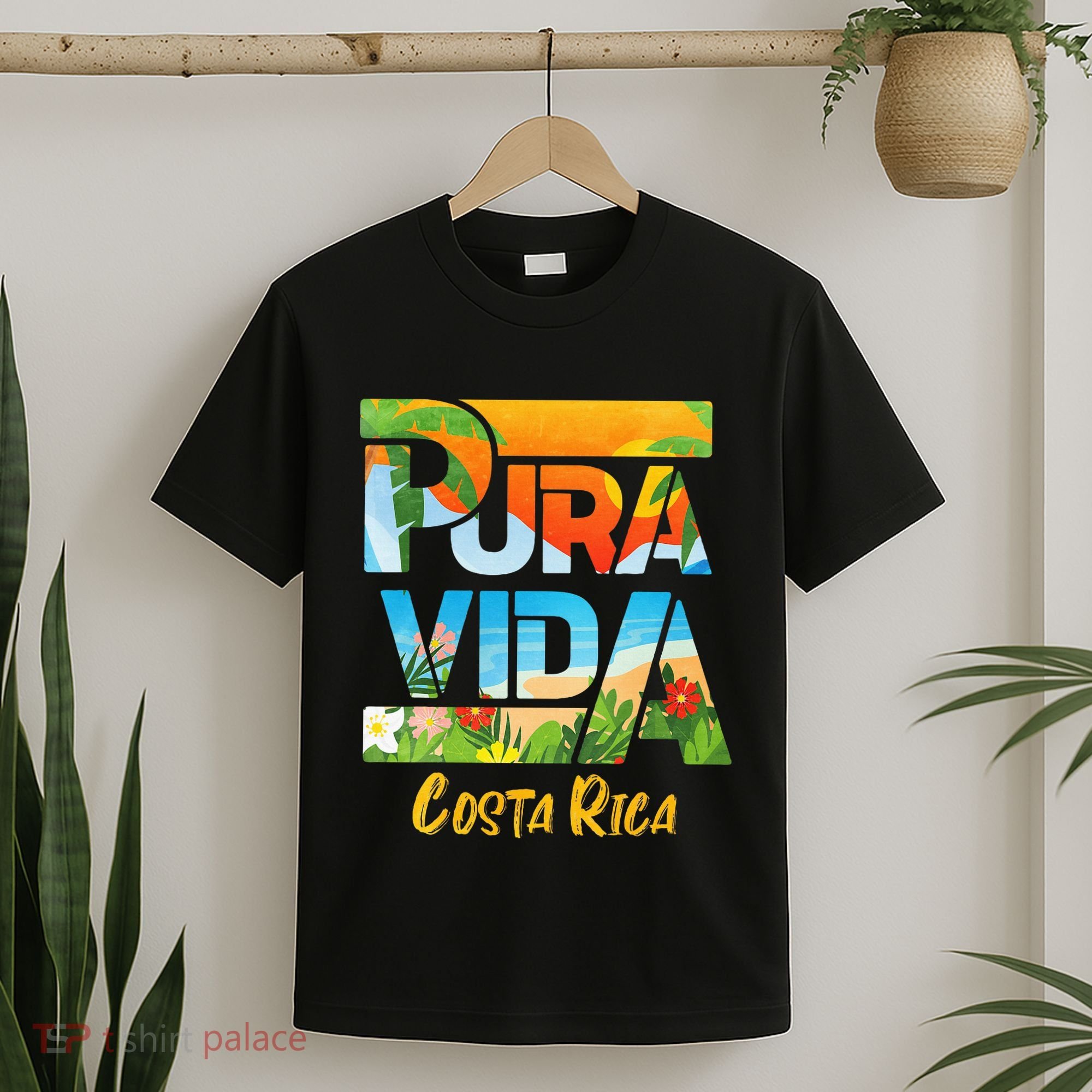 Pura Vida Costa Rica Souvenir Cool Central America Travel T-Shirt