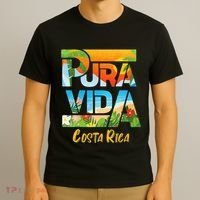 Pura Vida Costa Rica Souvenir Cool Central America Travel T-Shirt thumb 3