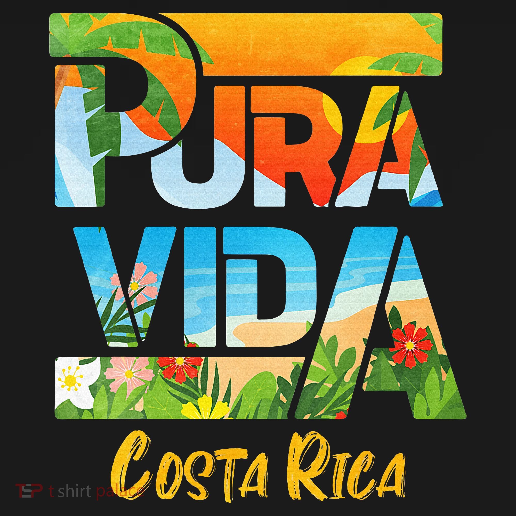 Pura Vida Costa Rica Souvenir Cool Central America Travel Women's Hoodie