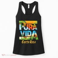 Pura Vida Costa Rica Souvenir Cool Central America Travel Women's Tank Top thumb 0