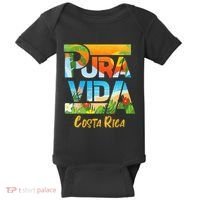 Pura Vida Costa Rica Souvenir Cool Central America Travel Baby Bodysuit thumb 0